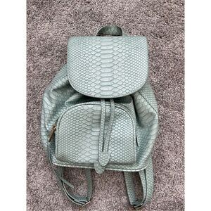 Mint green backpack purse